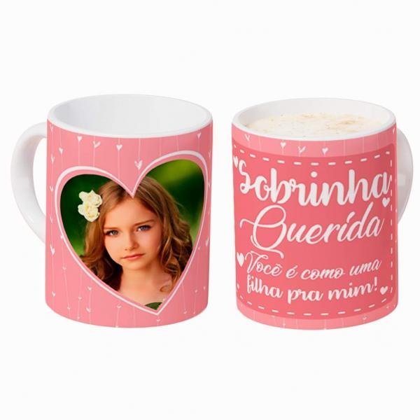 Caneca Personalizada com Uma Foto Sobrinha