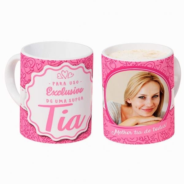 Caneca Personalizada com Uma Foto Tia