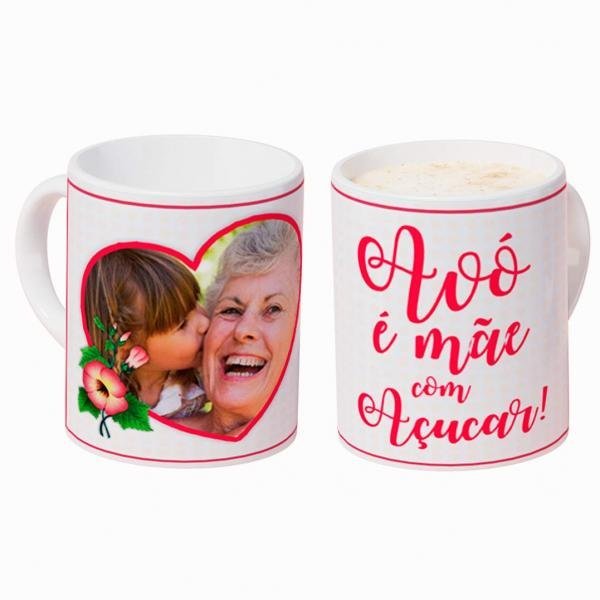 Caneca Personalizada com Uma Foto Avó