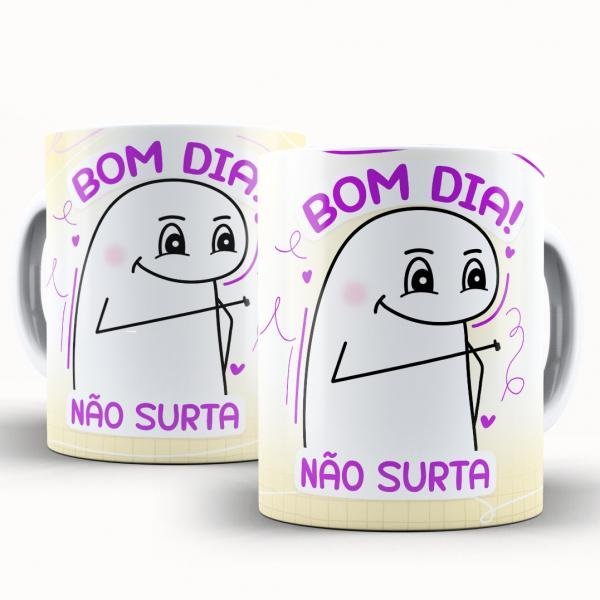 Caneca Personalizada Flork Divertida Bom Dia