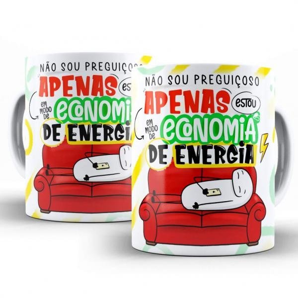 Caneca Personalizada Flork Divertida Preguiçoso