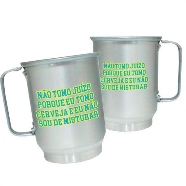 Caneca de Alumínio Personalizada Frases Divertidas Não Tomo Juízo