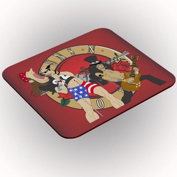 Mouse Pad Retangular Personalizado Pronto Guns n Roses