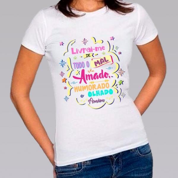 Camiseta Baby Look Personalizada Pronta Livrai-me