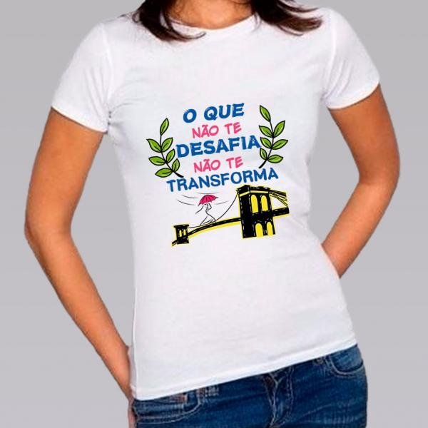 Camiseta Baby Look Personalizada Pronta O Que Não Te Desafia