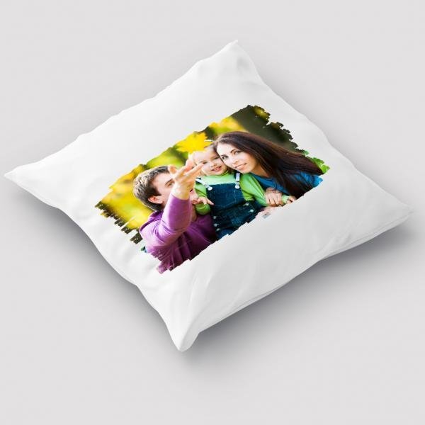 Capa de Almofada Personalizada Foto Com Efeito 40x40cm