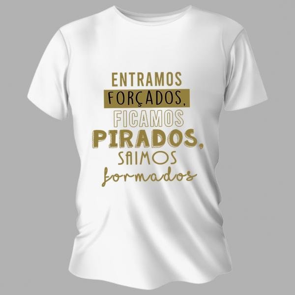 Camiseta Unissex Personalizada Pronta Saimos Formados
