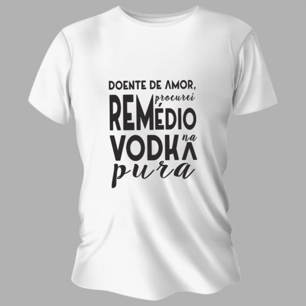 Camiseta Unissex Personalizada Pronta Vodka Pura