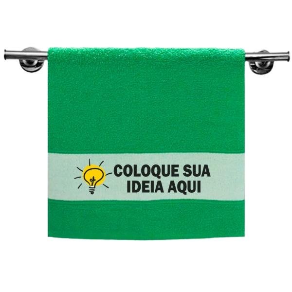 Toalha Lavabo Verde Personalizada Do Seu Jeito