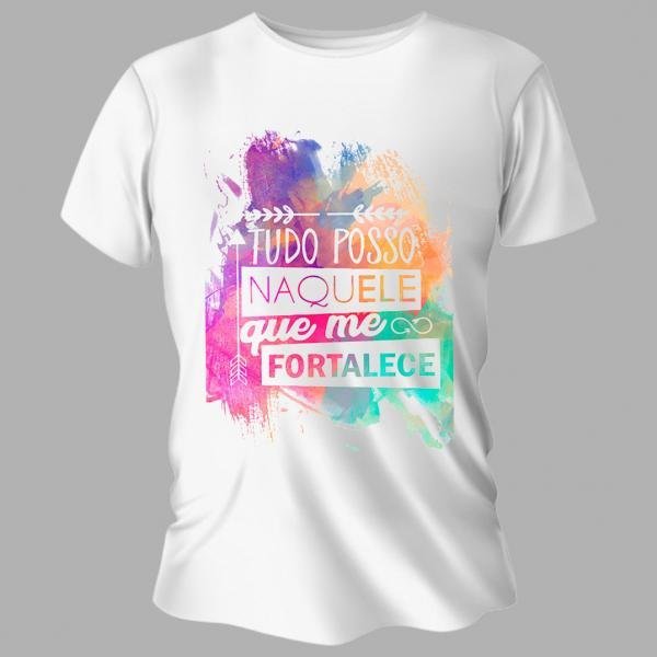 Camiseta Unissex Personalizada Pronta Tudo Posso