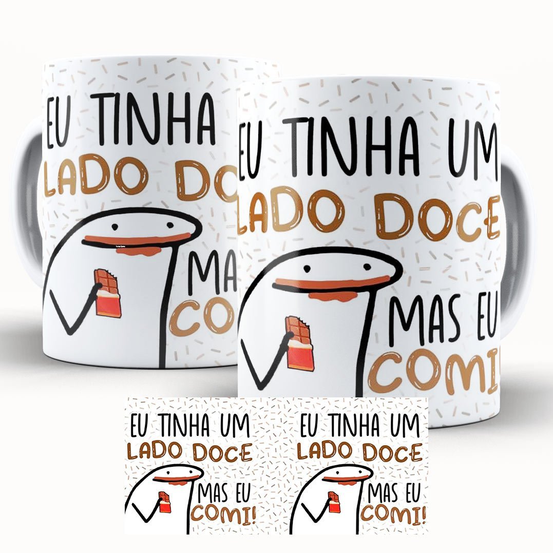 Caneca Personalizada Páscoa Flork Divertido Lado Doce
