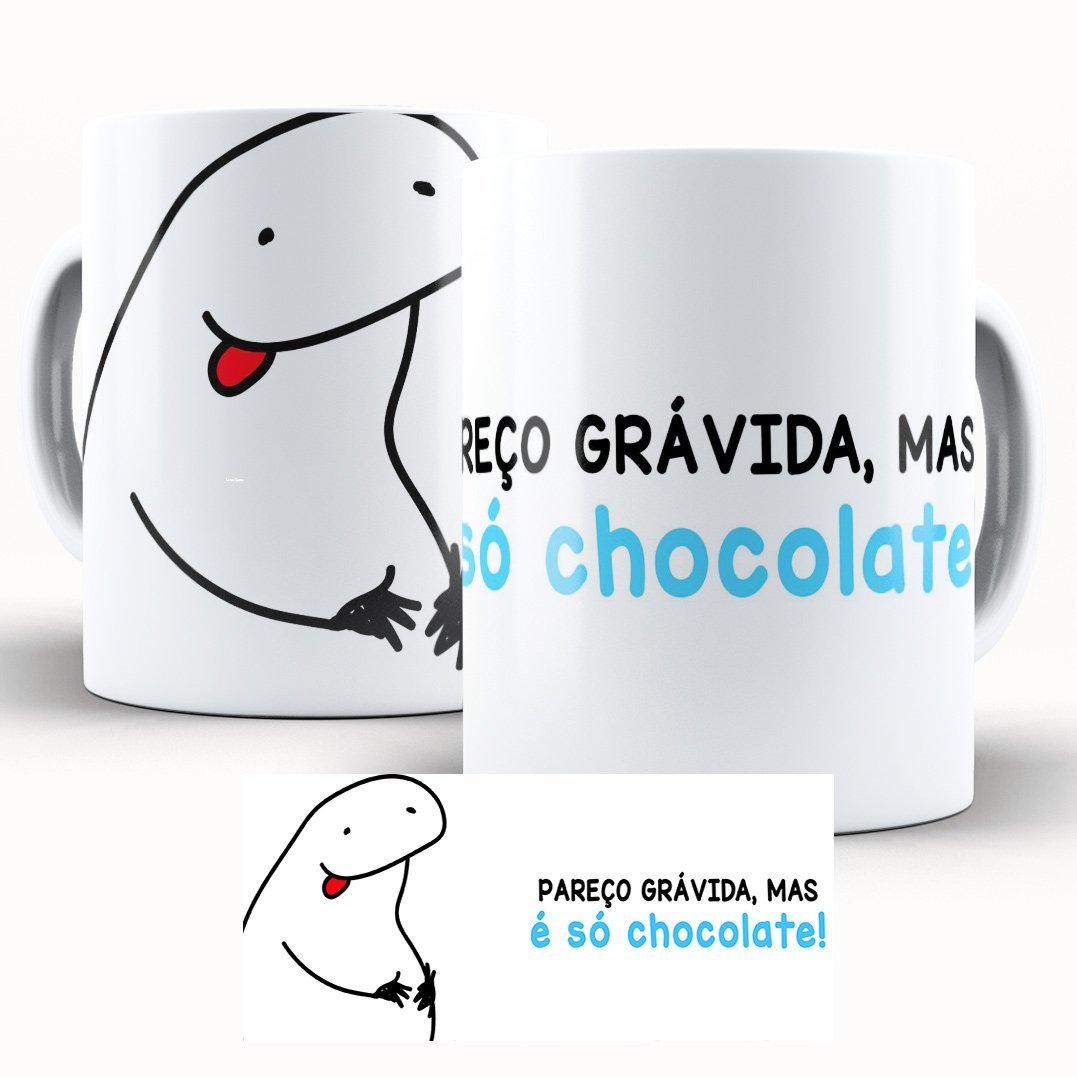 Caneca Personalizada Páscoa Flork Divertido É Só Chocolate