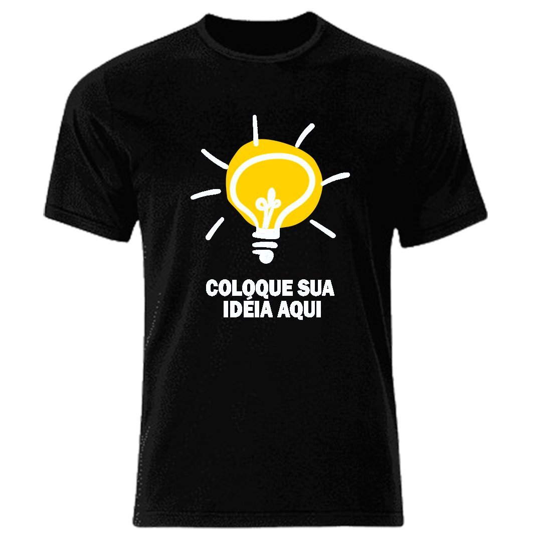 Camiseta Algodão Unissex Personalizada Do Seu Jeito