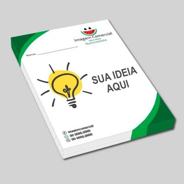 Blocos de Receituário Personalizado Do Seu Jeito 15x21cm