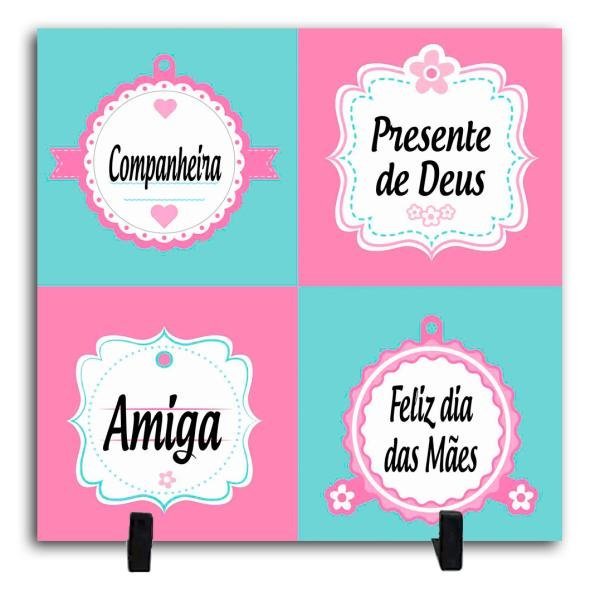 Azulejo Personalizado Pronto - Mãe Amiga