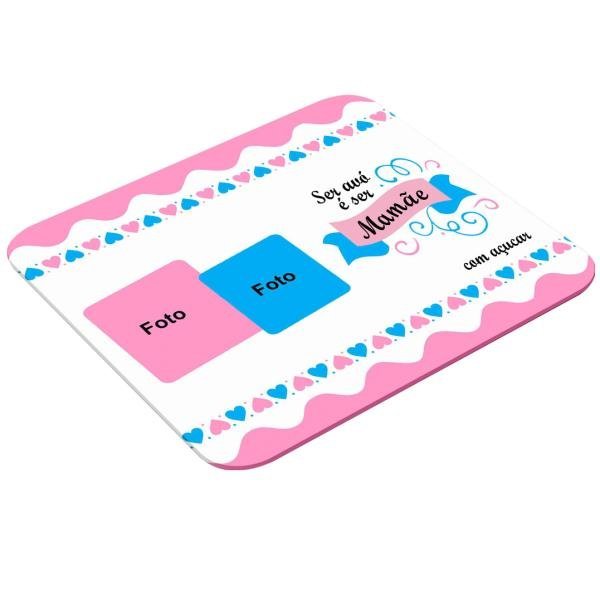 Mouse Pad Retangular Personalizado Com Duas Fotos - Avó