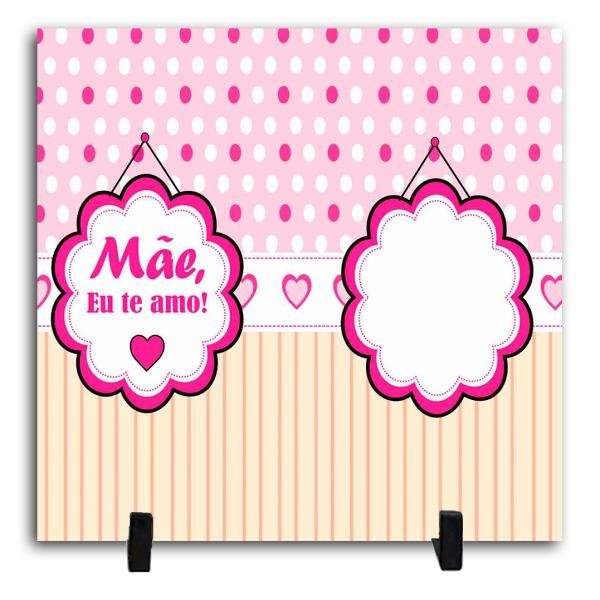 Azulejo Personalizado Com Uma Foto - Mãe Eu Te Amo