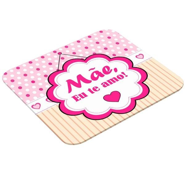 Mouse Pad Retangular Personalizado - Mãe Eu Te Amo
