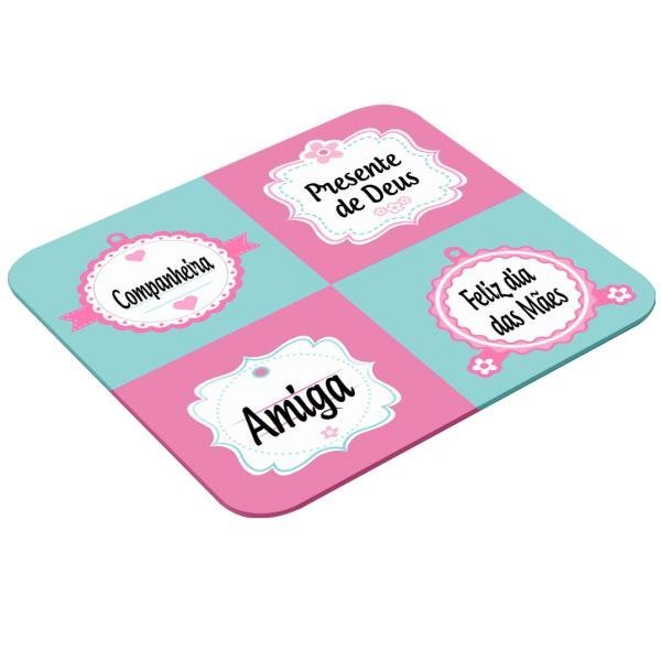 Mouse Pad Retangular Personalizado - Mãe Amiga