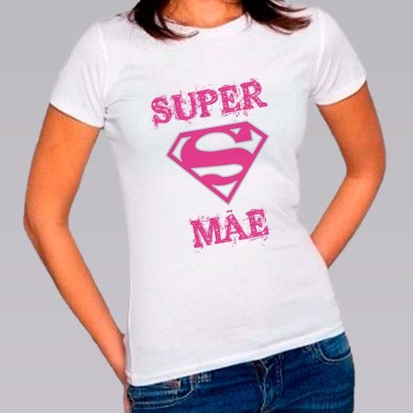Camiseta Baby Look Personalizada Pronta - Super Mãe 1