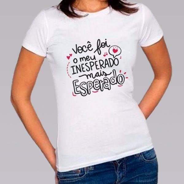 Camiseta Baby Look Personalizada Pronta Você Foi
