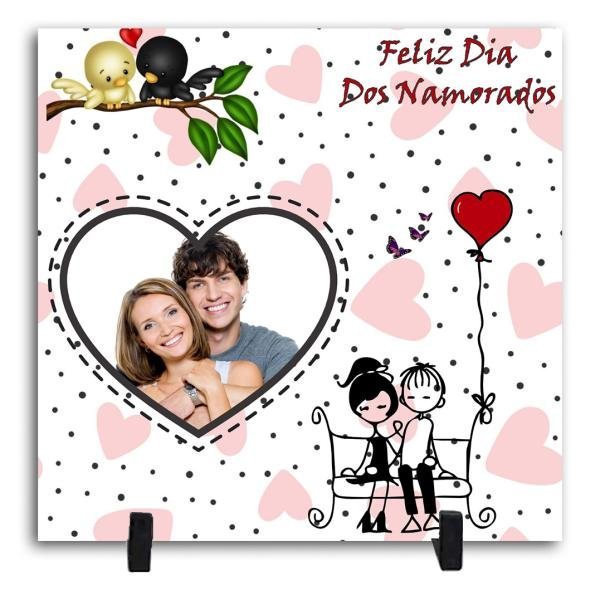 Azulejo Personalizado Com Uma Foto - Feliz Dia dos Namorados 5