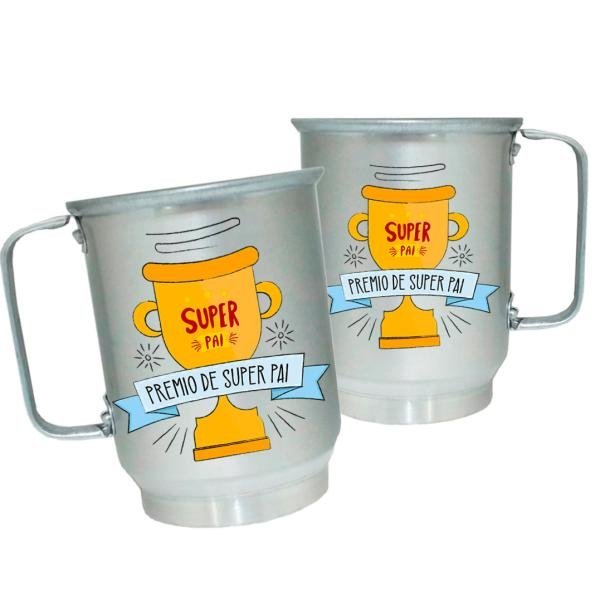 Caneca de Alumínio Personalizada Super Pai