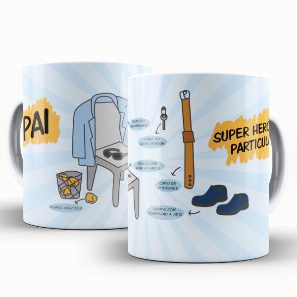 Caneca Personalizada Pai Super Herói Particular