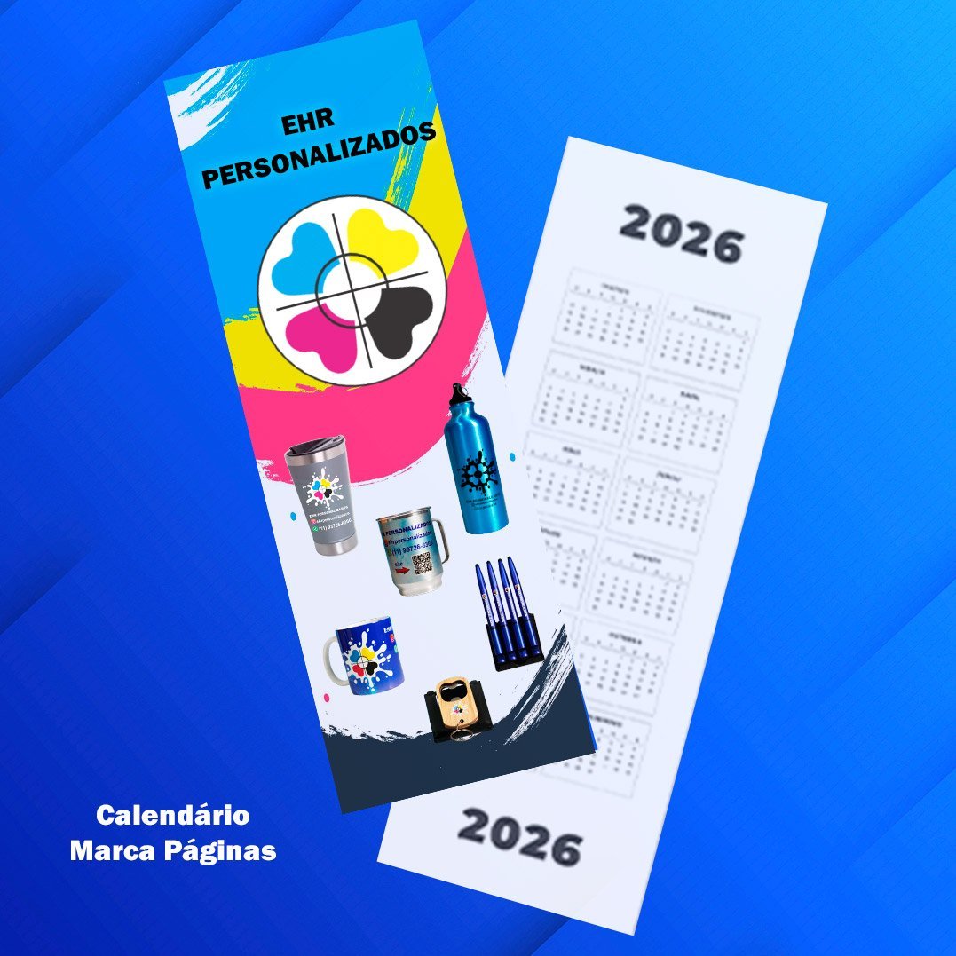 Calendário Marca Páginas