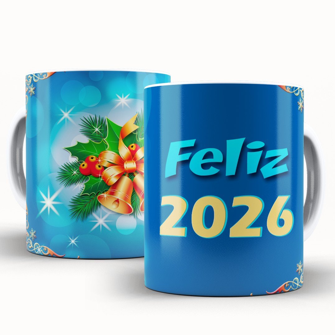 Caneca Personalizada Pronta Feliz 2026