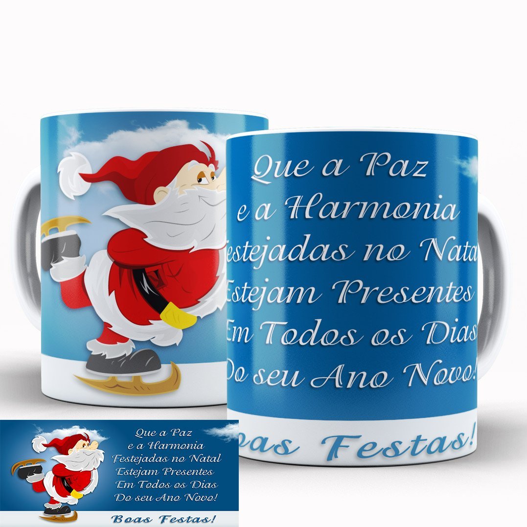 Caneca Personalizada Pronta Boas Festas
