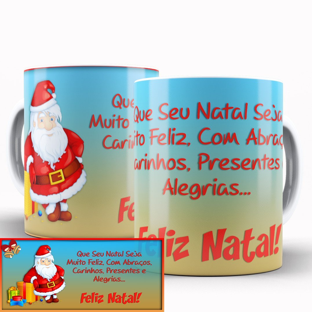 Caneca Personalizada Pronta Natal Feliz