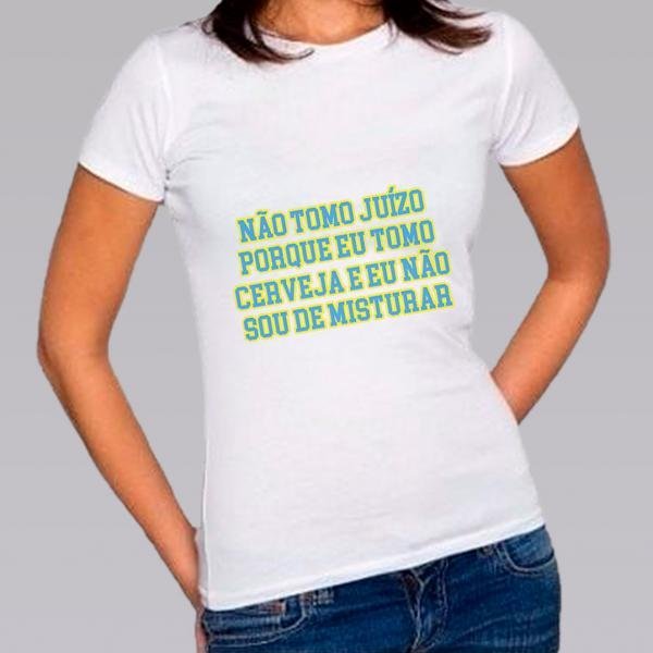 Camiseta Baby Look Personalizada Pronta Não Tomo Juízo