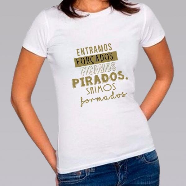 Camiseta Baby Look Personalizada Pronta Saimos Formados