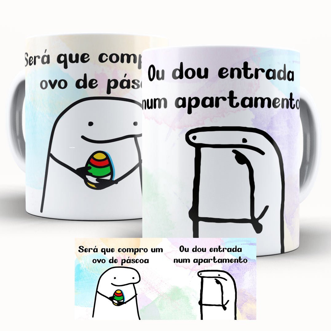 Caneca Personalizada Páscoa Flork Divertido Será que Compro