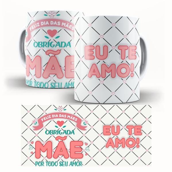 Caneca  Dia Das Mães Personalizada Pronta - Obrigada Mãe