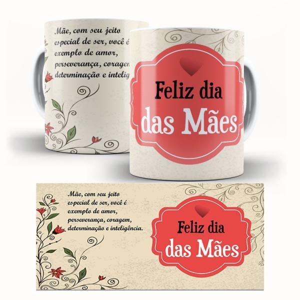 Caneca  Dia Das Mães Personalizada Pronta - Feliz Dia das Mães