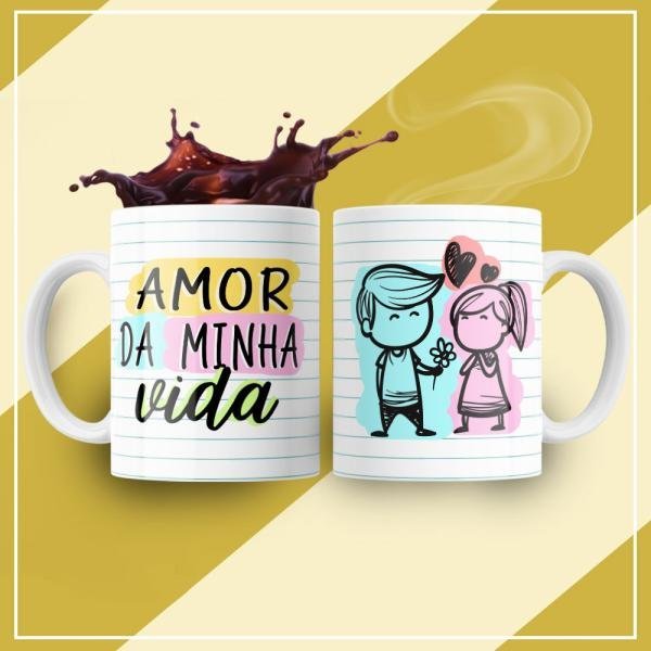 Caneca Personalizada Pronta Amor da Minha Vida
