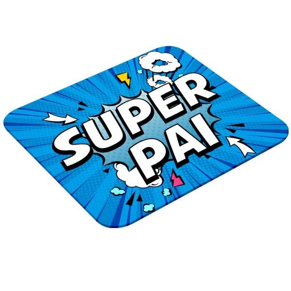Mouse Pad Retangular Personalizado - Super Pai