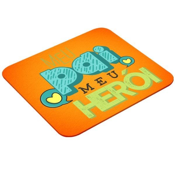 Mouse Pad Retangular Personalizado - Pai Herói
