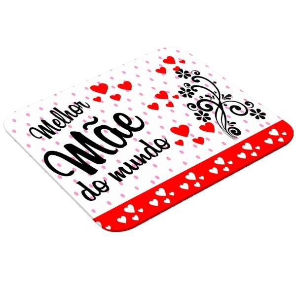 Mouse Pad Retangular Personalizado - Melhor Mãe do Mundo