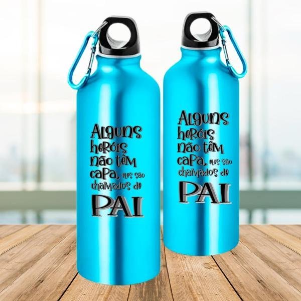 Squeeze de Alumínio Personalizado - Pai Herói